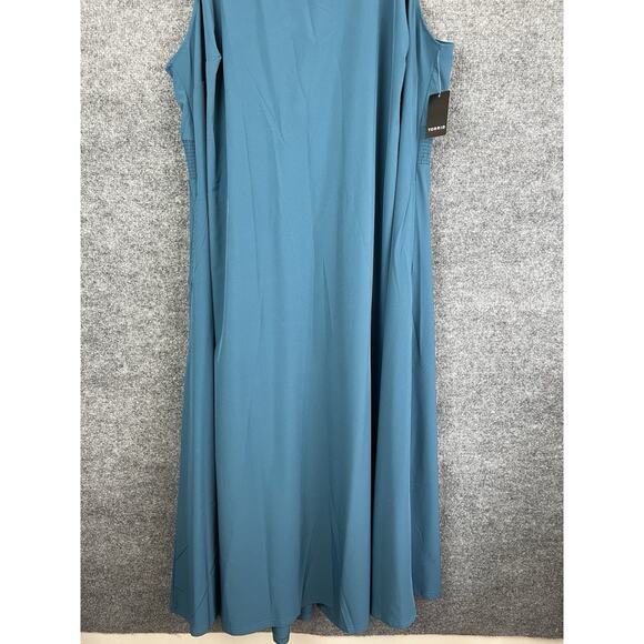 Torrid Strech Woven Maxi Active Dress Legion Blue 3X 22-24 Vacation Resort - Picture 3 of 13